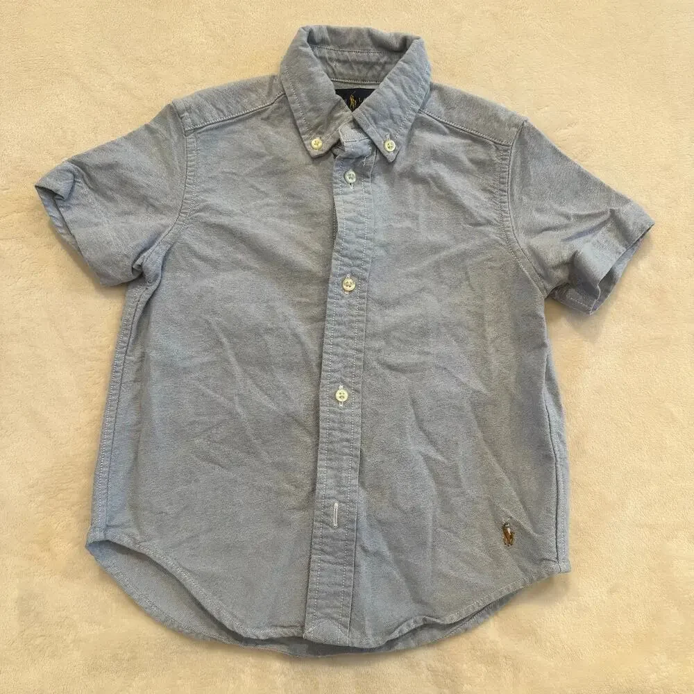 Ralph Lauren Chambray Denim Button Down sz 3T